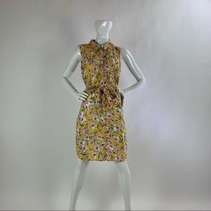Women’s 12 Floral Print TOMMY HILFIGER Sleeveless Knee-Length Dress